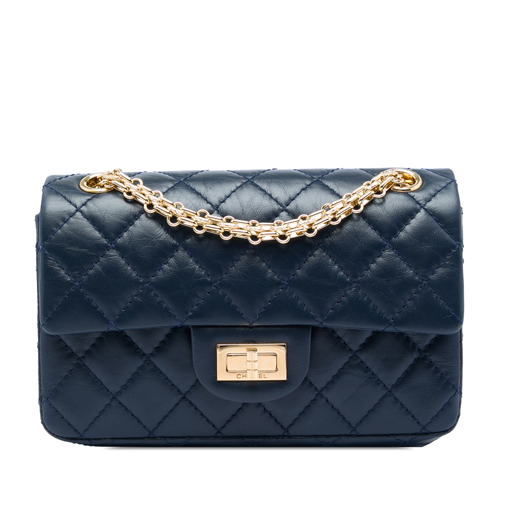 Pre-Loved Chanel Quilted Aged Calfskin Reissue 2.55 Single Flap 224